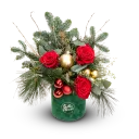 vánoční box s růžemi